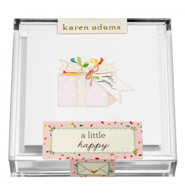 Gift Enclosure, Present in Acrylic Box, Karen Adams